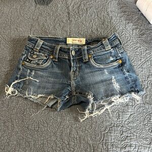 Micro jean shorts